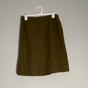 Ann Taylor Olive Pencil Skirt